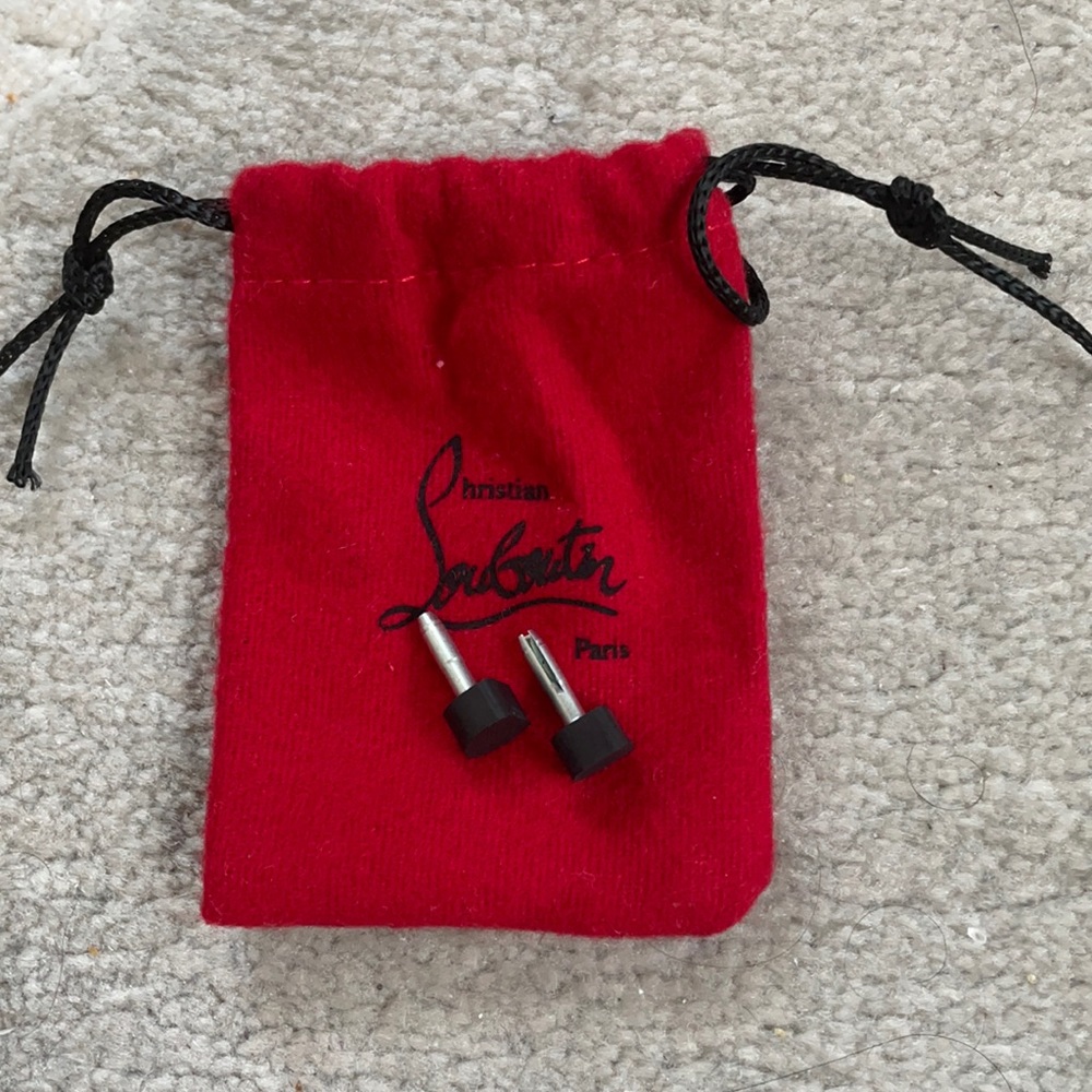 Louboutin black heel accessory